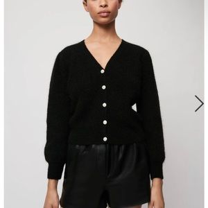 NWT MAJE CROPPED MOHAIR CARDIGAN